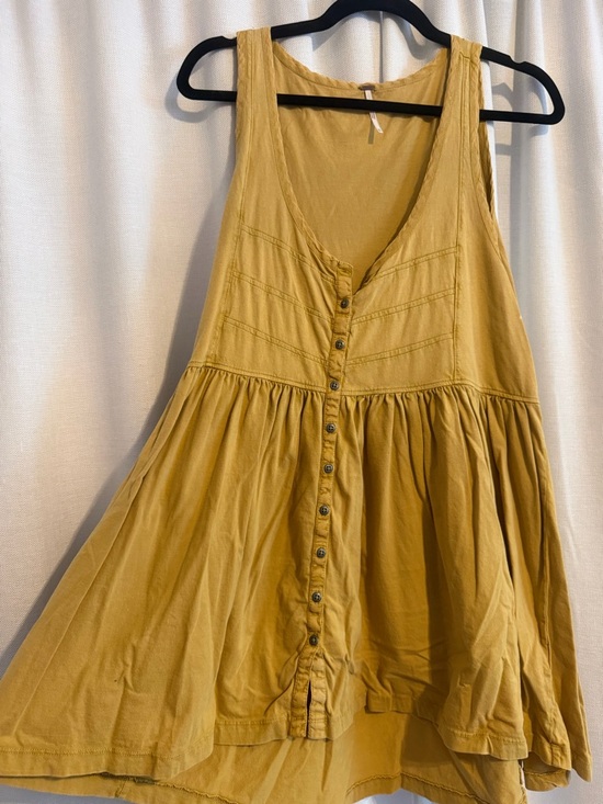 Free People Tops - Free People Sunflower Yellow Sleeveless Tunic